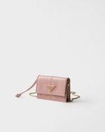 Prada Leather card holder with shoulder strap - Image 4